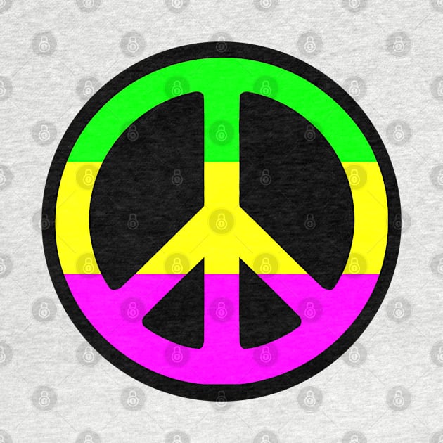 Peace Sign  - neon by BobbyG